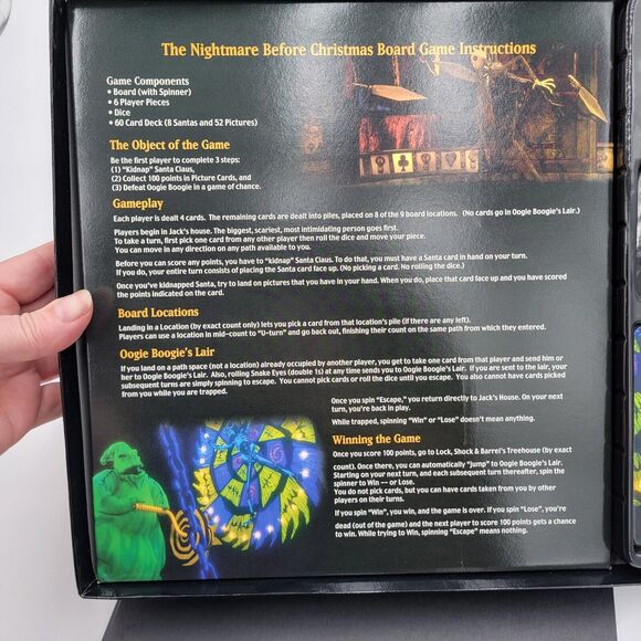 Tim Burton's The Nightmare Before Christmas Board Game Opened New - Picture 16 of 16